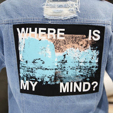 Load image into Gallery viewer, Mind Ripped Denim couple Jacket
