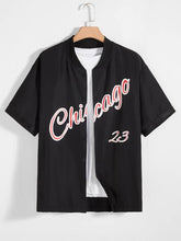 Load image into Gallery viewer, Men Graphic Baseball Collar American Style
