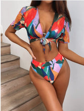 Charger l&#39;image dans la galerie, Sexy Tie Dye Women Three-pieces Bikini
