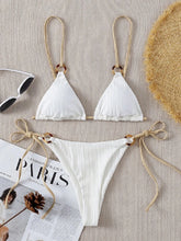 Charger l&#39;image dans la galerie, Plain Strap Triangle Thong Bikini Set
