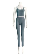 Load image into Gallery viewer, Ribbed Knitted Crop Tank Top Leggings
